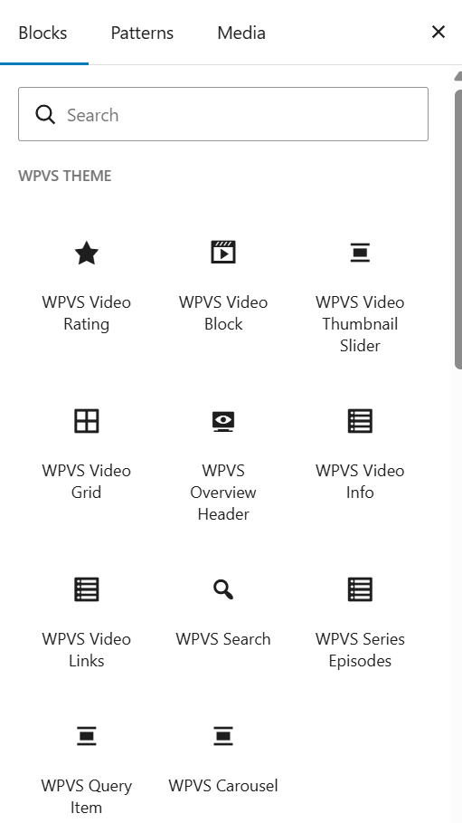 WPVS Premium Theme Custom Blocks